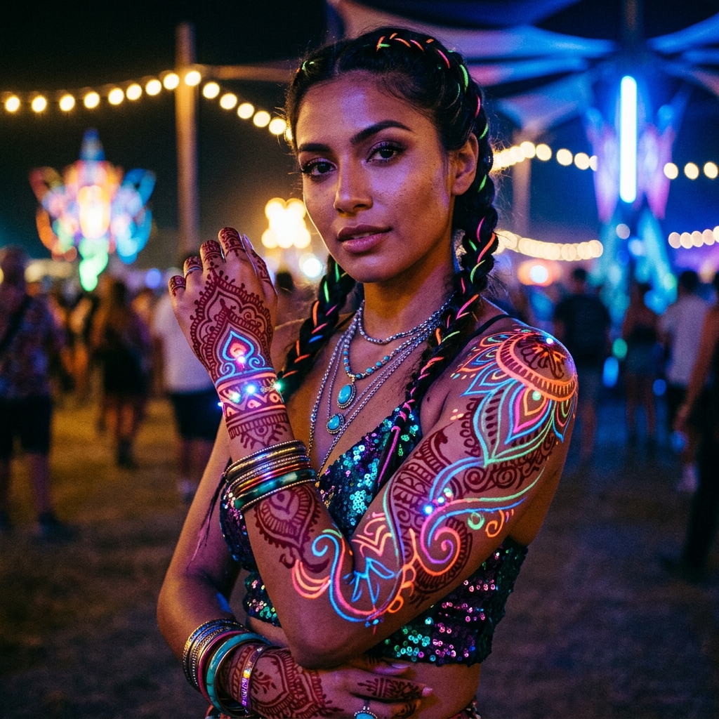 Colorful / Neon Henna